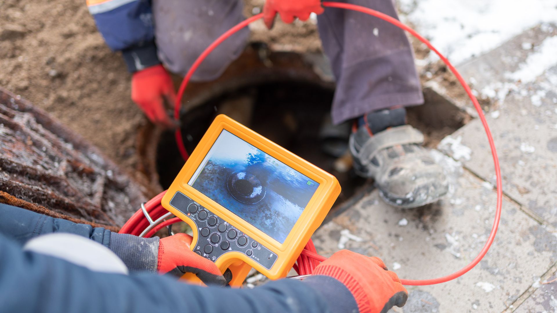 צילום קווי ביוב